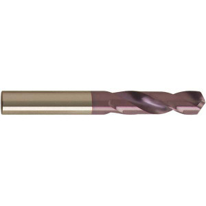 Guhring 0.238" 118° Spiral Flute Solid Carbide Screw Machine Drill Bit FIREX Finish, Right Hand Cut, 31mm Flute Length, 70mm OAL, Faceted Point, Straight Shank 9024630060400 - 62991195