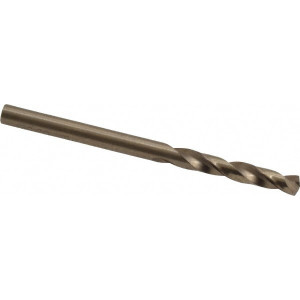 Hertel #30 135° Spiral Flute Cobalt Screw Machine Drill Bit Bright Finish, Right Hand Cut, 15/16" Flute Length, 1-15/16" OAL, Split Point, Straight Shank 74130824 - 74130824