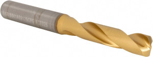 Kennametal 23/64" 140° Spiral Flute Solid Carbide Screw Machine Drill Bit Multilayer TiAlN Finish, Right Hand Cut, 47mm Flute Length, 89mm OAL, Standard Point, Straight Shank 4150268 - 58510595