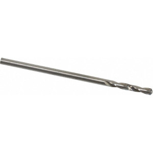 M.A. Ford #44 118° Spiral Flute Solid Carbide Screw Machine Drill Bit Bright Finish, Right Hand Cut, 1/2" Flute Length, 2" OAL, Faceted Point, Straight Shank 20608600 - 00654988