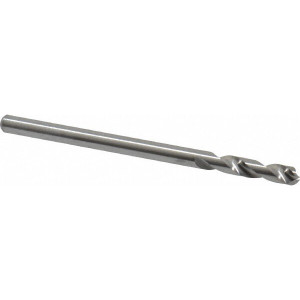 M.A. Ford 7/64" Spiral Flute Solid Carbide Screw Machine Drill Bit Bright Finish, Right Hand Cut, 1/2" Flute Length, 1-13/16" OAL, Standard Point, Straight Shank 20710940 - 01672773
