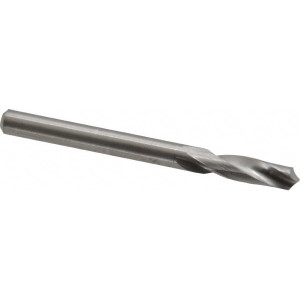 M.A. Ford #11 118° Spiral Flute Solid Carbide Screw Machine Drill Bit Bright Finish, Right Hand Cut, 3/4" Flute Length, 2-3/16" OAL, Faceted Point, Straight Shank 20619100 - 00654657