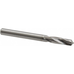 M.A. Ford #5 118° Spiral Flute Solid Carbide Screw Machine Drill Bit Bright Finish, Right Hand Cut, 3/4" Flute Length, 2-1/4" OAL, Faceted Point, Straight Shank 20620550 - 00654590
