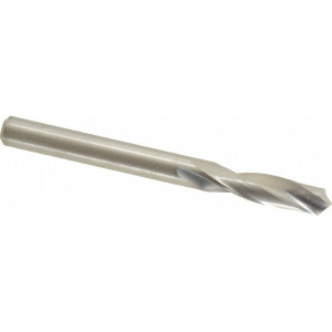M.A. Ford #1 118° Spiral Flute Solid Carbide Screw Machine Drill Bit Bright Finish, Right Hand Cut, 1" Flute Length, 2-1/2" OAL, Faceted Point, Straight Shank 20622800 - 00654558