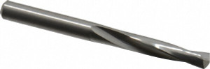 M.A. Ford 13/64" 135° Spiral Flute Solid Carbide Screw Machine Drill Bit Bright Finish, Right Hand Cut, 1-3/16" Flute Length, 2-1/4" OAL, Split Point, Straight Shank 20520310 - 72463136