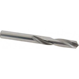 Made in USA 19/64" 118° Spiral Flute Carbide-Tipped Screw Machine Drill Bit Bright Finish, Right Hand Cut, 1-5/8" Flute Length, 2-13/16" OAL, Standard Point, Straight Shank 11002969- - 71213193