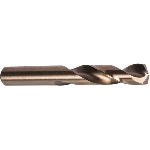 Precision Twist Drill #3 135° Spiral Flute Cobalt Screw Machine Drill Bit Oxide/Gold Finish, Right Hand Cut, 1-1/4" Flute Length, 2-3/8" OAL, Split Point, Straight Shank 041303 - 78546389