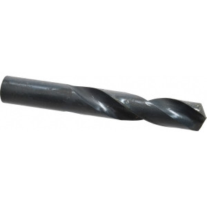 Value Collection 39/64" 118° Spiral Flute High Speed Steel Screw Machine Drill Bit Oxide Finish, Right Hand Cut, 2-3/4" Flute Length, 4-1/4" OAL, Standard Point, Straight Shank 01350396 - 01350396
