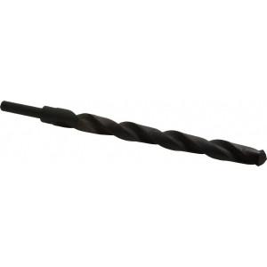 Michigan Drill 27/32" 118° 1/2" Shank Oxide Finish High Speed Steel Silver & Deming Reduced Shank Drill Bit Straight Shank, 12" OAL, 9" Flute Length, Spiral Flute, Series 212X 212X 27/32 - 09212226