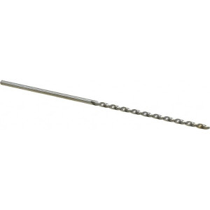 Chicago-Latrobe #38 118° Spiral Flute High Speed Steel Taper Length Drill Bit Bright Finish, 2-1/2" Flute Length, 4-5/8" OAL, Standard Point, Straight Shank, Series 120B 50248 - 81555385