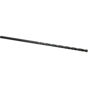 Chicago-Latrobe #22 118° Spiral Flute High Speed Steel Taper Length Drill Bit Oxide Finish, 3-3/8" Flute Length, 5-3/4" OAL, Standard Point, Straight Shank, Series 120 50312 - 81408221