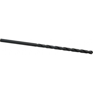 Chicago-Latrobe #1 118° Spiral Flute High Speed Steel Taper Length Drill Bit Oxide Finish, 3-3/4" Flute Length, 6-1/8" OAL, Standard Point, Straight Shank, Series 120 50291 - 81408015