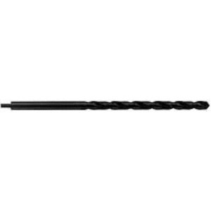 Chicago-Latrobe 19/32" 118° Spiral Flute High Speed Steel Taper Length Drill Bit Oxide Finish, 4-7/8" Flute Length, 8-3/4" OAL, Standard Point, Tanged Shank, Series 255AN 49538 - 81187536