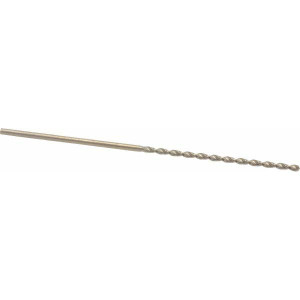 Cleveland Twist Drill 3/32" 135° Parabolic Flute Cobalt Taper Length Drill Bit Oxide/Gold Finish, 2-1/4" Flute Length, 4-1/4" OAL, Split Point, Straight Shank, Series 2575 C16778 - 02147684