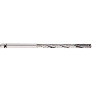 OSG 3.8mm 140° Spiral Flute Solid Carbide Taper Length Drill Bit EgiAs Finish, 42mm Flute Length, 95mm OAL, Straight Shank, Through Coolant 8694380 - 48900260