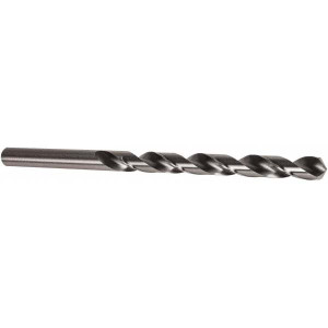 Precision Twist Drill 0.3937" 118° Spiral Flute High Speed Steel Taper Length Drill Bit Bright Finish, 4-3/4" Flute Length, 7-1/4" OAL, Standard Point, Straight Shank, Series 5ATL 057100 - 78566098