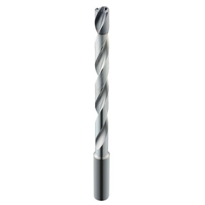 KYOCERA SGS 11/32" 135° Spiral Flute Solid Carbide Taper Length Drill Bit TX Finish, 95mm Flute Length, 141.9987mm OAL, Standard Point, Cylindrical Shank, Through Coolant, Series 142P 56490 - 19245091
