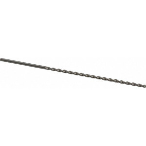 Walter Titex #50 130° Parabolic Flute High Speed Steel Taper Length Drill Bit Bright Finish, 2-3/32" Flute Length, 3-5/32" OAL, Standard Point, Straight Shank, Series A1522 5154094 - 01466507