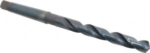 Chicago-Latrobe 41/64", 2MT 118° Point High Speed Steel Taper Shank Drill Bit Oxide Finish, 5-1/8" Flute Length, 9" OAL, Spiral Flute, Series 110 53141 - 81520413