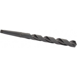 Cleveland Twist Drill 1/2", 1MT 118° Point High Speed Steel Taper Shank Drill Bit Oxide Finish, 4-3/8" Flute Length, 7-3/4" OAL, Spiral Flute, Series 2411 C12483 - 63716328