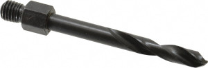 Hertel 0.199" Drill Bit, High Speed Steel, Threaded Shank Drill Bit 2-1/8" Overall Length, 135° Point Angle 53384491 - 53384491