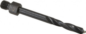 Hertel 3/16" Drill Bit, Extra Length, High Speed Steel, Threaded Shank Drill Bit 2-1/8" Overall Length, 135° Point Angle 88126024 - 88126024
