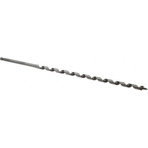 Lenox 1/2", 7/16" Diam Hex Shank, 18" Overall Length with 12" Twist, Ship Auger Bit Screw Point, Bi-Metal, Bright Finish, Single Cutting Edge 145410080816 - 86432044