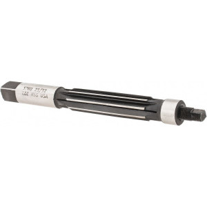 Made in USA 23/32" Reamer Diam, 0.6825" Diam Straight Shank, 2-1/2" Flute Length, Hand Expansion Reamer Straight Flute, 6-3/4" OAL, Right Hand Cut, High Speed Steel 576U .7188 - 72510464