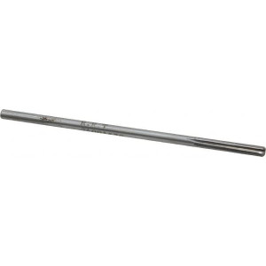 Made in USA 0.167" Diam 4-Flute Straight Shank Straight Flute Carbide-Tipped Chucking Reamer Bright Finish, 4" OAL, 1" Flute Length, RH Cut, RH Spiral 2400.167 - 82016700