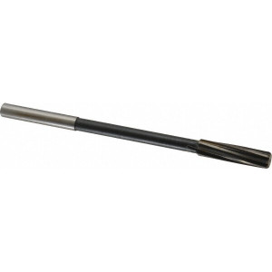 Value Collection 7/16" Diam Straight Shank Spiral Flute High Speed Steel Chucking Reamer Bright Finish, 7" OAL, 1-3/4" Flute Length, RH Cut, RH Spiral 14442960071600S - 02340289