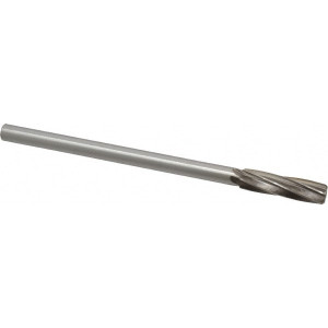 Value Collection 29/64" Diam 6-Flute Straight Shank Spiral Flute Cobalt Chucking Reamer Bright Finish, 7" OAL, 1-3/4" Flute Length, RH Cut, RH Spiral SM1500029 - 02342293