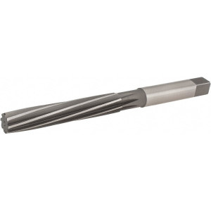 Hertel 11/16" Diam, Straight Shank, 3.88" Flute, Hand Reamer Spiral Flute, 7-3/4" OAL, Left Hand Spiral, Right Hand Cut, 8 Flutes, High Speed Steel 2329811 - 30165146