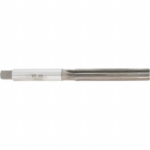 Value Collection 1/2" Diam, Straight Shank, 3" Flute, Hand Reamer Straight Flute, 6" OAL, Right Hand Cut, 8 Flutes, High Speed Steel SM1900032 - 02210326