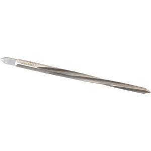 Cleveland Twist Drill #3/0 Pin, 0.1302" Diam, 0.1029" Small End, 9/64" Diam Straight Shank, 1-5/16" Flute, Taper Pin Reamer Spiral Flute, 2-5/16" OAL, Left Hand Spiral, Right Hand Cut, High Speed Steel C24274 - 63747984
