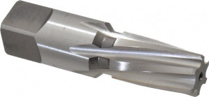 Cleveland Twist Drill 3/8" Pipe, 0.606" Diam, 0.54" Small End Diam, Straight Shank, 1-1/16" Flute, Taper Pipe Reamer Spiral Flute, 2-9/16" OAL, Left Hand Spiral, Right Hand Cut, 6 Flutes, High Speed Steel, Bright Finish C24984 - 63799241