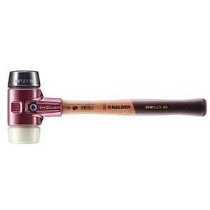 Halder Simplex Hickory Handle Split Head Hammer, 53.62 oz. Head Weight, 5.91" Head Length, 60mm Face Diameter, 15.94" Overall Length