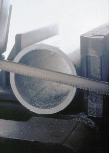 Lenox Band Saw Blade Coil Stock: 3/8" Blade Width, 100' Coil Length, 0.025" Blade Thickness, Carbon Steel Toothed Edge, Raker Set, Hard Back, Constant Pitch 4029NEC3895 - 03600798