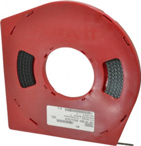 Starrett Band Saw Blade Coil Stock: 1/4" Blade Width, 100' Coil Length, 0.025" Blade Thickness, Carbon Steel Toothed Edge, Wavy Set, Flexible Back, Constant Pitch 10055 - 73252322