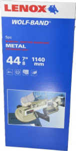 Lenox Portable Bandsaw Blade: 1/2" Wide, 0.02" Thick, 18 TPI Bi-Metal, Toothed Edge 8010838PW185 - 06417182