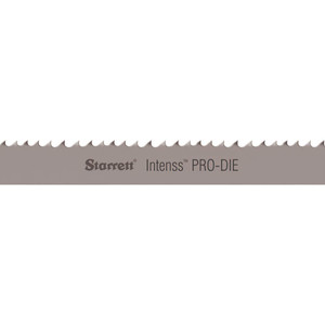 Starrett Welded Bandsaw Blade: 10' 10" Long, 0.025" Thick, 14 to 18 TPI Bi-Metal, Toothed Edge, Variable Pitch 16309 - 72406069