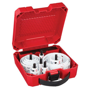 Milwaukee Tool Utility Hole Saw Kit: 21 Pc, 3/4 to 5" Dia Bi-Metal, Includes Hole Saw 49-22-4171 - 15457005