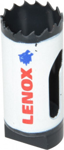 Lenox Hole Saw: 1-1/16" Saw Dia, 1-1/2" Cut Depth Bi-Metal, Toothed Edge 3001717L - 00347526