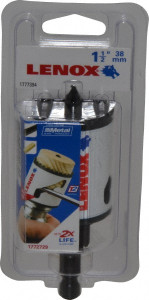 Lenox Hole Saw: 1-1/2" Saw Dia, 1-9/16" Cut Depth Bi-Metal, Toothed Edge 1772729 - 63361083