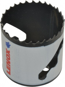 Lenox Hole Saw: 2-1/16" Saw Dia, 1-1/2" Cut Depth Bi-Metal, Toothed Edge 3003333L - 00347674