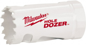 Milwaukee Tool Hole Saw: 1-1/16" Saw Dia, 1-1/2" Cut Depth Bi-Metal, Toothed Edge 49-56-0047 - 86041373