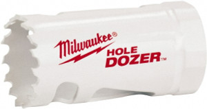 Milwaukee Tool Hole Saw: 1-5/16" Saw Dia, 1-1/2" Cut Depth Bi-Metal, Toothed Edge 49-56-0067 - 86041415