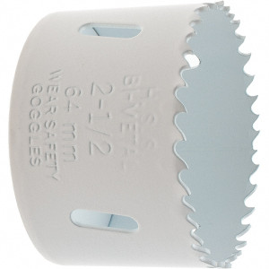 Value Collection Hole Saw: 2-1/2" Saw Dia, 1-1/2" Cut Depth Bi-Metal, Toothed Edge BD3162 - 45655495