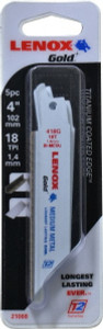 Lenox Reciprocating Saw Blade: Bi-Metal Tapered, Universal Shank 21068418GR - 69728145