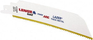 Lenox Reciprocating Saw Blade: Bi-Metal Tapered, Universal Shank 210936110GR - 69728392