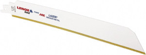 Lenox Reciprocating Saw Blade: Bi-Metal Tapered, Universal Shank 210999118GR - 69728459